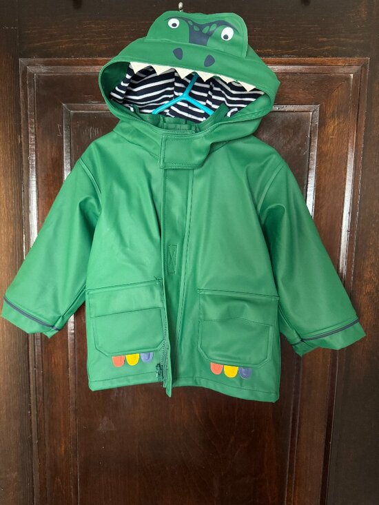 JoJo Maman Bebe Dinosaur Raincoat - 18-24M - Picture 1 of 6